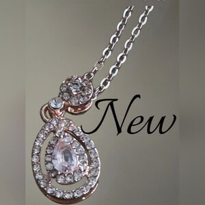 #0931 Rhinestone jewelry necklace NEW women